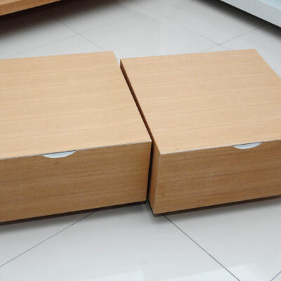 שולחן לסלון מעץ אחסון